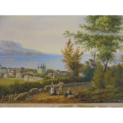 355 - A late 19thC Italian landscape  watercolour  4