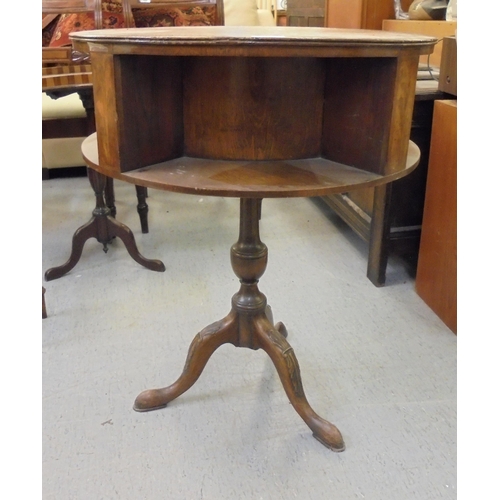 357 - Furniture: to include an early 20thC mahogany jardinière  36