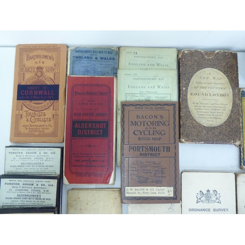 390 - Mainly 20thC Bartholomew's and other advancing and general ordnance survey maps