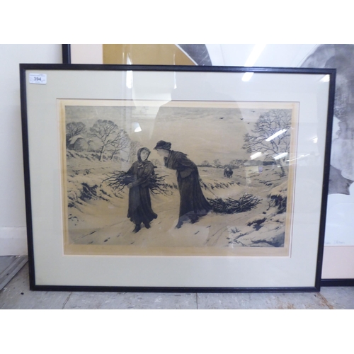 394 - Framed prints: to include after Mike Stohoz - 'Orchard'  artist's proof  bears a pencil signature  1... 