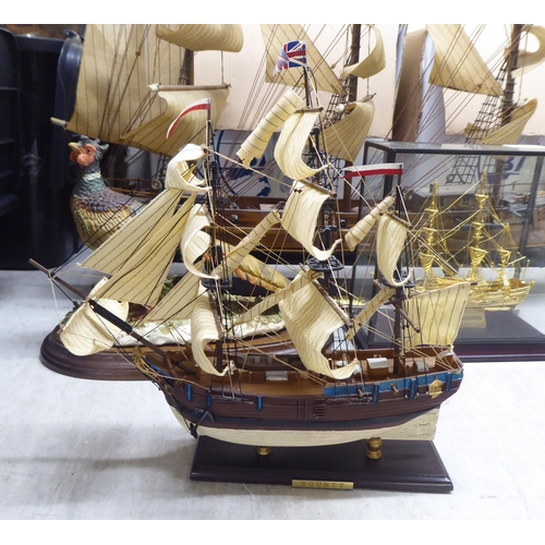 5 - Ornamental items: to include a scratch built model ship 'Fregate'  24