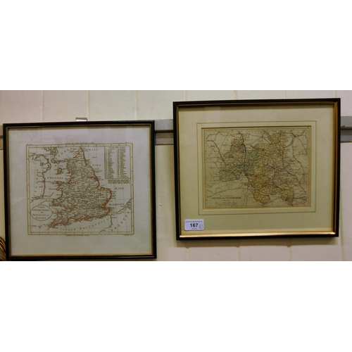 167 - Two 20thC maps, viz. 'Oxford' and 'Buckingham'  6