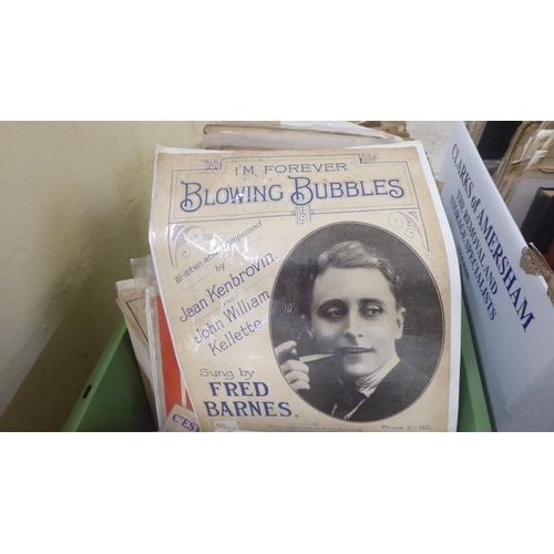 106 - 19th and 20thC musical ephemera and sheet music: to include Ivor Novello 'Kings Rhapsody'