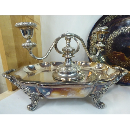 133 - Metalware: to include a silver plated entrée dish and cover  10