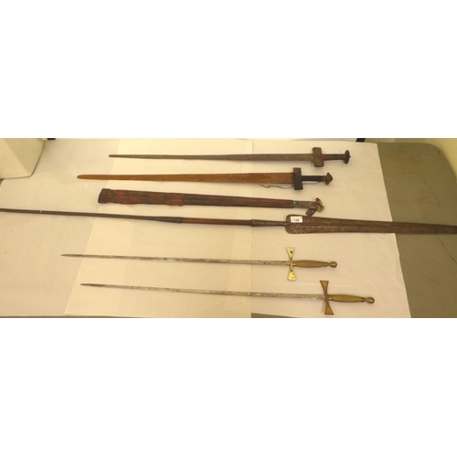 149 - Edged weapons: to include a spear  73