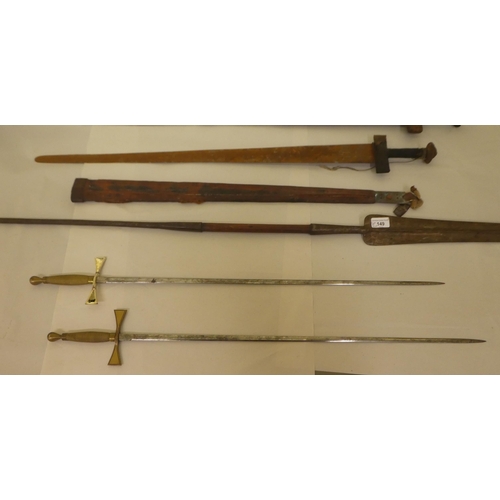 149 - Edged weapons: to include a spear  73