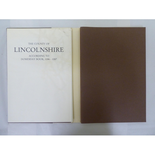 154 - Books, Lincolnshire trilogy, viz. 'Folios & Maps Introduction and Translation'; and 'Doomsday Bo... 