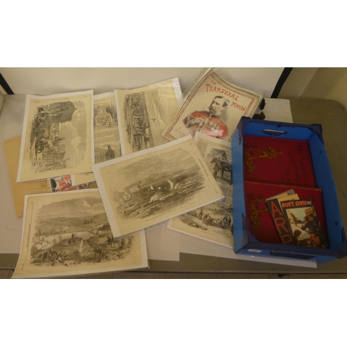 155 - Mixed, mainly early 20thC ephemera: to include 'His Majesty's Territorial Army' in four volumes