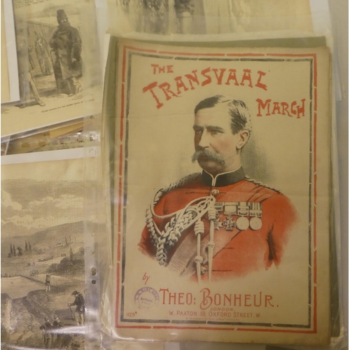 155 - Mixed, mainly early 20thC ephemera: to include 'His Majesty's Territorial Army' in four volumes