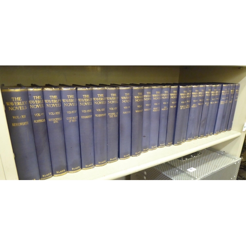 158 - Books: twenty-five volumes of Waverly novels  circa 1892