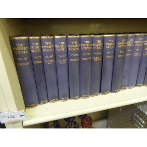 158 - Books: twenty-five volumes of Waverly novels  circa 1892