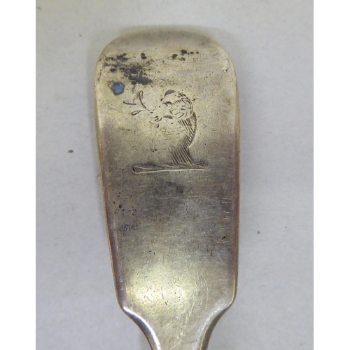 212 - Silver: to include a sauce ladle  indistinct Sheffield marks