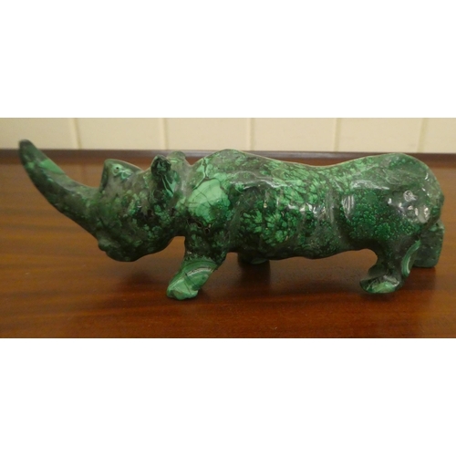 239 - Four modern hardstone ornaments: to include an elephant  5