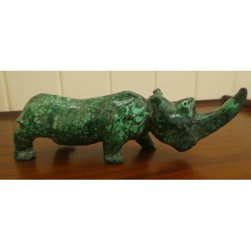 239 - Four modern hardstone ornaments: to include an elephant  5