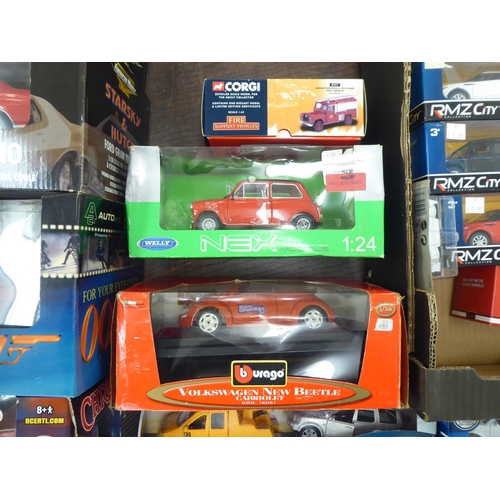 242 - Diecast model vehicles: to include movie franchise themed examples by American Muscle featuring 'Jam... 