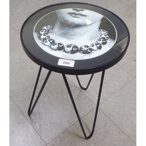 260 - A table stool from The Fornasetti Collection from a design by Piero Fornasetti  18