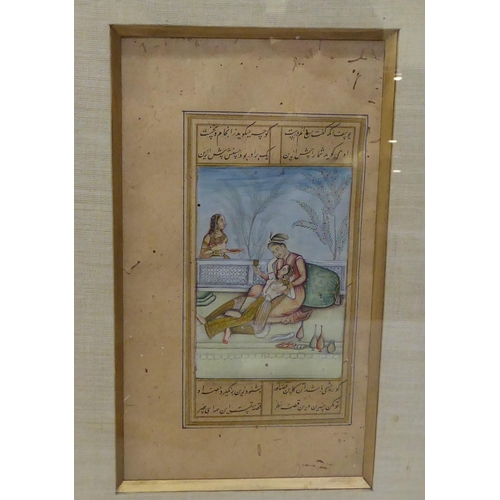 266 - 20thC Indian School - nude and other studies  mixed media  various sizes  framed