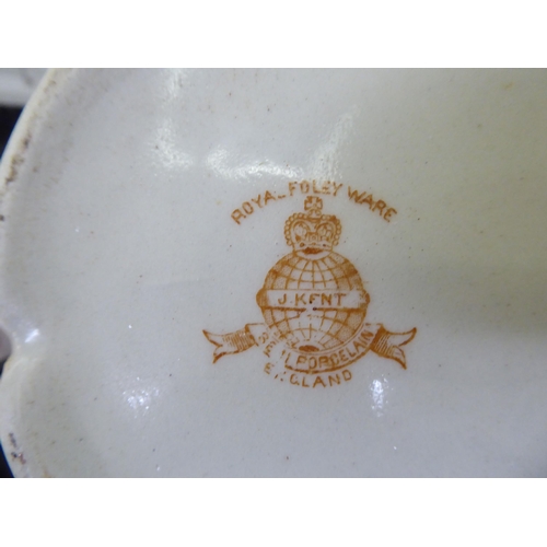 276 - Ceramics: to include a pair of late Victorian Royal Foley ware china vases, each decorated with garl... 