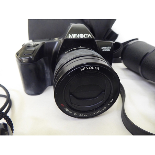 281 - Photographic and optical equipment: to include a Minolta Dynax 3000; and an Olympus AF10