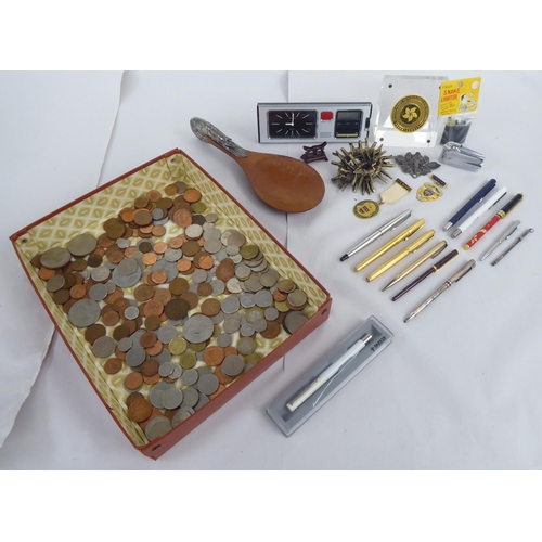 70 - Pens, coins and other collectables: to include examples by Parker and Waterman