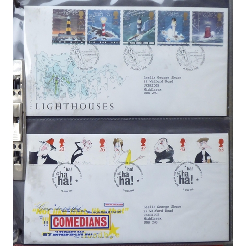 79 - Uncollated albums of First Day covers: to include 1990s Guernsey and Isle of Wight issues