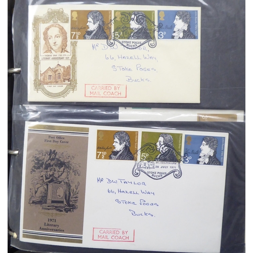 79 - Uncollated albums of First Day covers: to include 1990s Guernsey and Isle of Wight issues