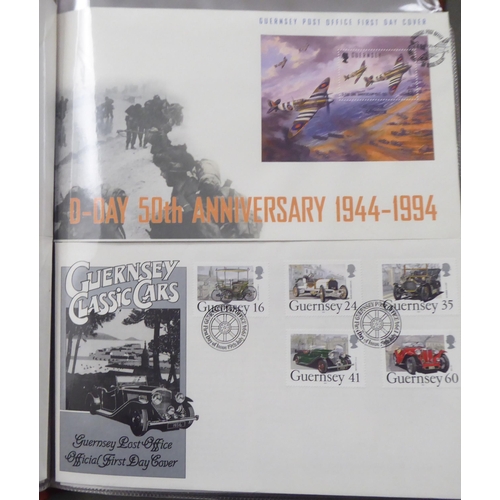 79 - Uncollated albums of First Day covers: to include 1990s Guernsey and Isle of Wight issues