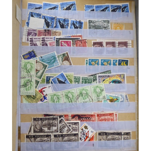 87 - Uncollated, mainly used, postage stamps: to include 1980s Jersey issues