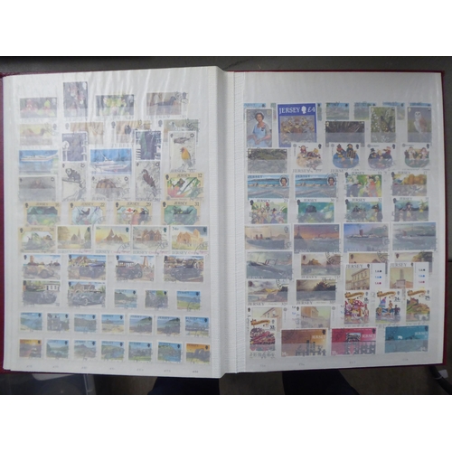 87 - Uncollated, mainly used, postage stamps: to include 1980s Jersey issues