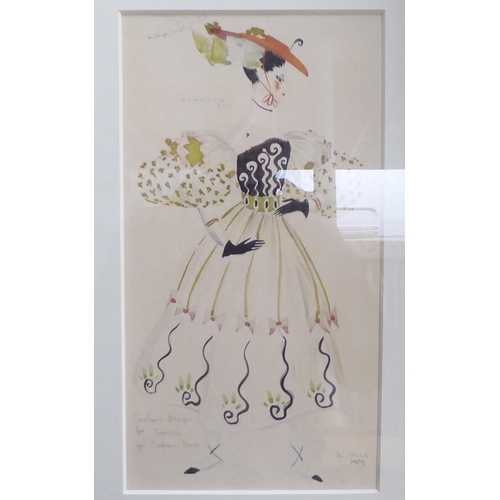 90 - Framed pictures and prints: to include theatrical costume design  10