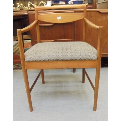 189 - A 1970s McIntosh teak draw leaf dining table, raised on round, tapered legs  29