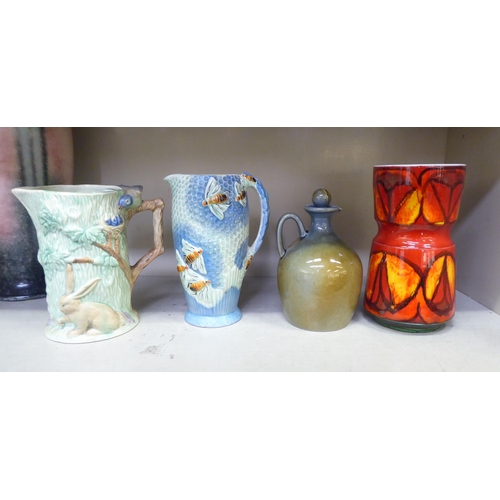 131 - Sylvac and other decorative ceramics, mainly jugs and vases  tallest 19