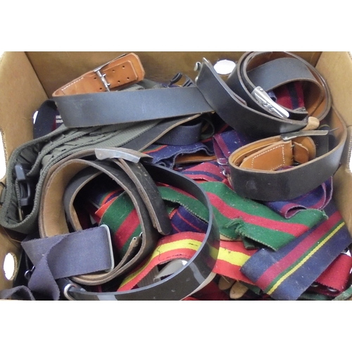 25 - Military related uniform webbing and belts (Please Note: this lot is subject to the statement m... 