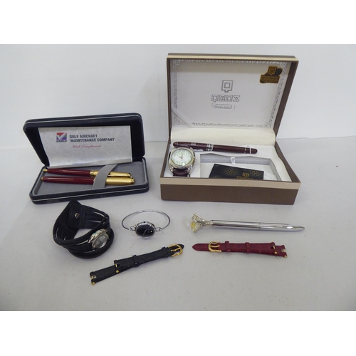 302 - Items of personal ornament: to include wristwatches, cufflinks and pens 