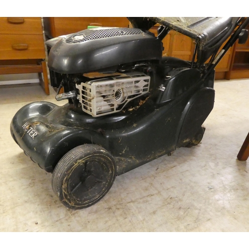 47 - A Hayter Harrier model 41 petrol driven lawn mower with a 22