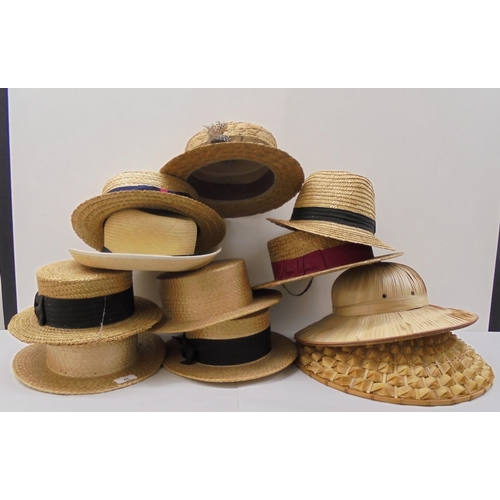48 - Hats: to include straw boaters 