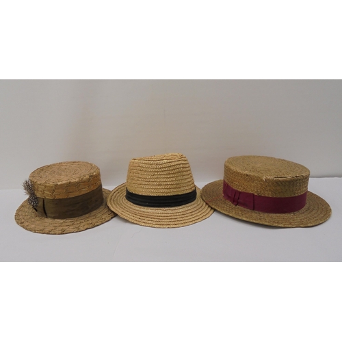 48 - Hats: to include straw boaters 