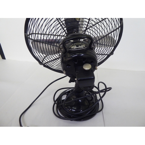 167 - A National Winder Cinni black enamelled electric table fan