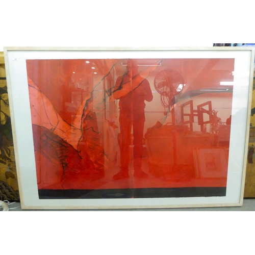 169 - After Tom Hammick - 'Blood Meridian'  1/8 of 2/4  monoprint  45