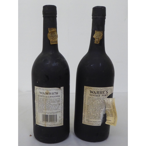 227 - Two bottles of Warres vintage port  1984 & 1985 