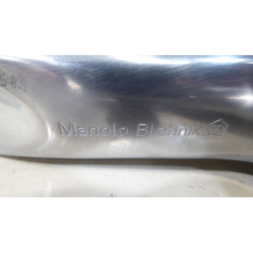 233 - A Manolo Blahnik stainless steel shoehorn