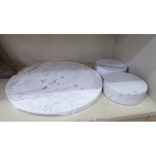 235 - A pair of grey marble plinths  6