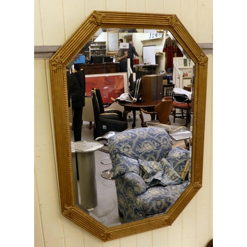 242 - Two modern mirrors, in gilded reeded frames  39