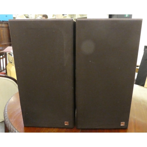 268 - A pair of Cantor teak cased speakers 