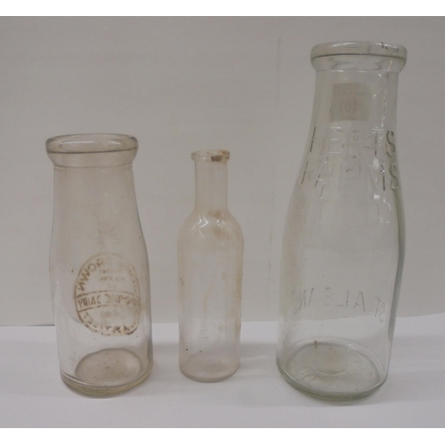 43 - Branded bottles: to include a Herts Farms Ltd, St Albans milk bottle