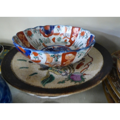 45 - 19thC & later ceramics, mainly Japanese Imari and Satsuma style plates  largest 11