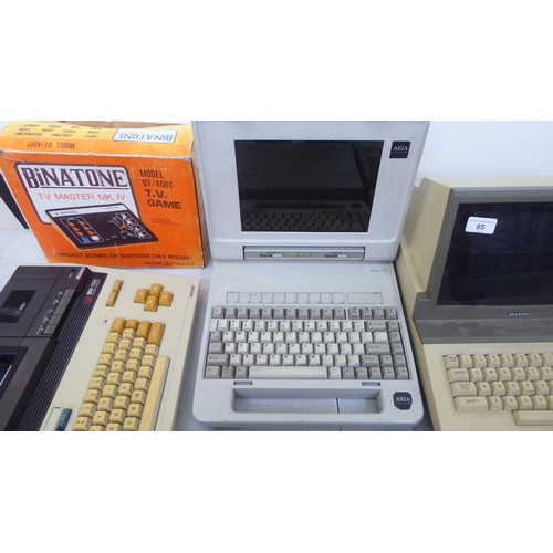 85 - 1980s and later computer and other related accessories: to include a Sharp M2-80A personal computer ... 