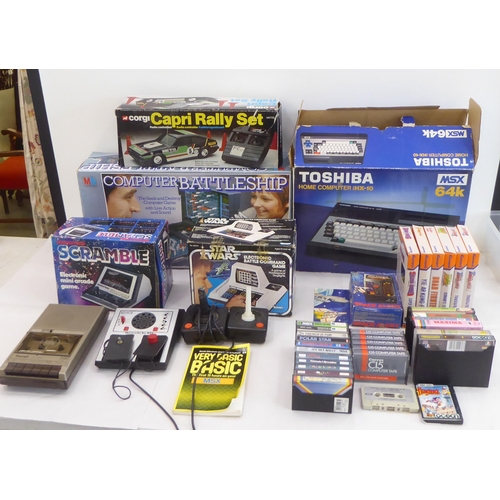 102 - Vintage computer games: to include Star Wars Electronic Battle Command  boxed 