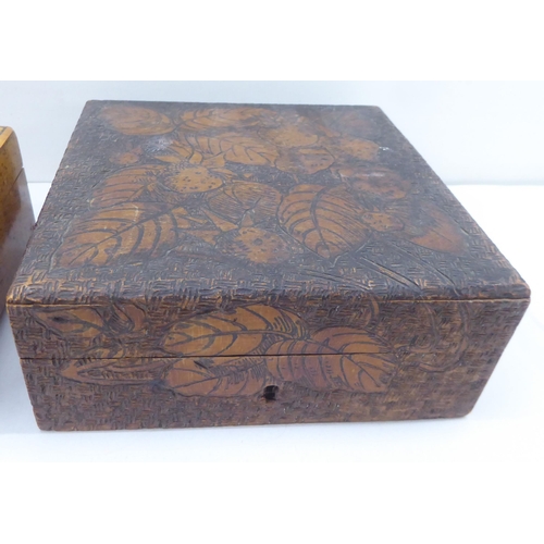 110 - A mixed lot: to include a Chinese lacquered brass box with applied ornament  2.5