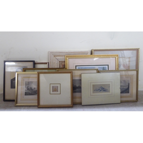 130 - Framed pictures and prints: to include Jan Godman - a street scene  watercolour  bears a s... 